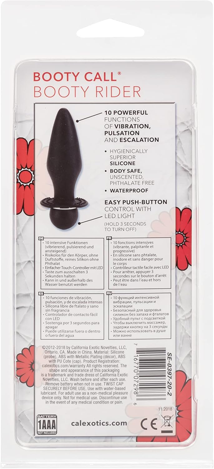 CalExotics Novelties Booty Call Booty Rider, Black, 0.21 Pound