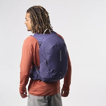 Salomon Unisex Trailblazer 20, Hiking & Trekking Backpack, 20-Liter - Mazarine Blue/Ghost Gray