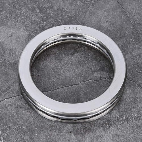 Miniatura 6 de 51116 Rodamiento de rodillos de empuje, 51116 Accesorios de presión del plano del rodamiento de rodillos de empuje para uso industrial Gancho de