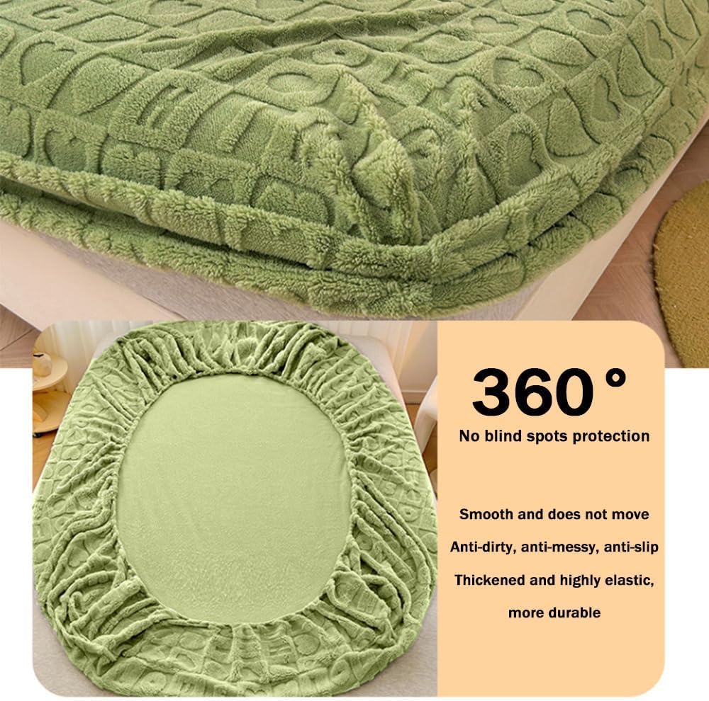 Sábana bajera ajustable de franela ultrasuave de 30 cm de profundidad, transpirable, color sólido, con fundas de almohada, tamaño 150 x 200 cm, ideal para mayor comodidad y protección