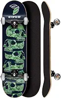 Skate Montado Profissional Cisco Skull Green 7.75' - Abec 7