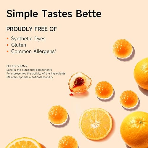 Miniatura 3 de Gomitas de luteína sin azúcar de 5 mg para la salud de los ojos, melatonina de 3 mg para adultos suplemento masticable vegano sin azúcar con goma de