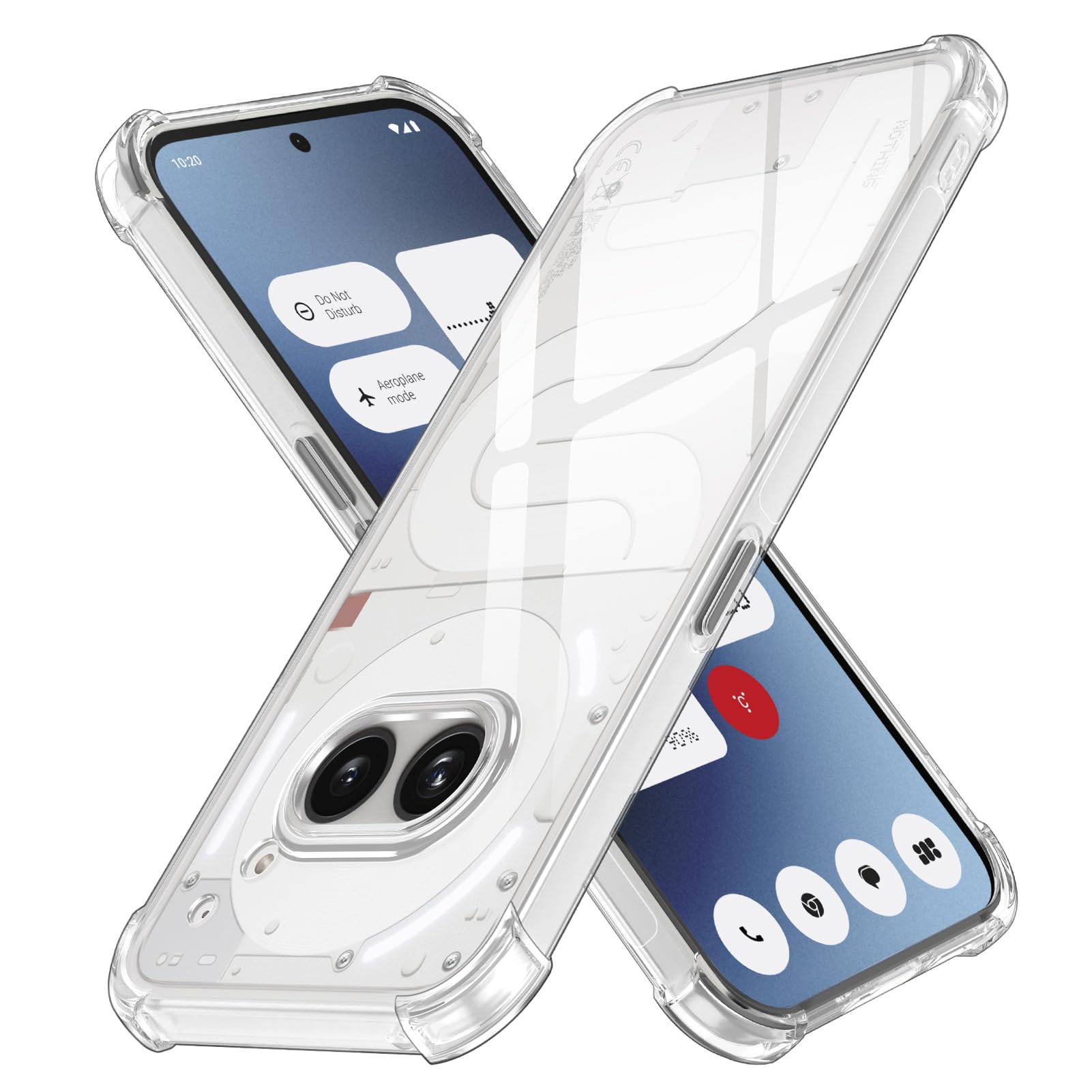 Custodia VENINGO Per Nothing Phone 2a: Protezione Antiurto, Traslucida E Ricarica Wireless | Retro Opaco Antimpronta, Nero