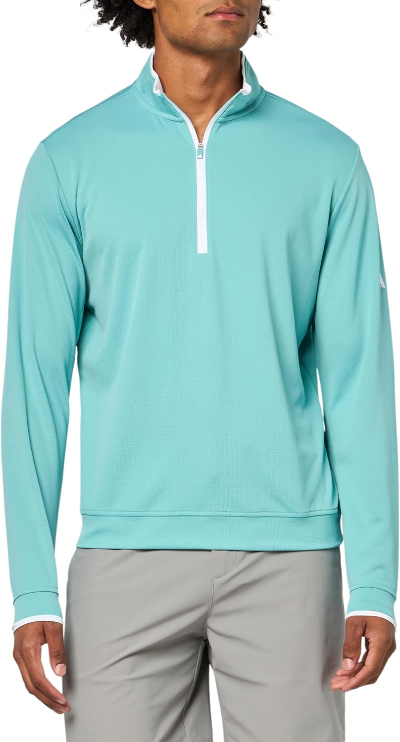 Adidas Mens UPF Lightweight Quarter-Zip Pullover