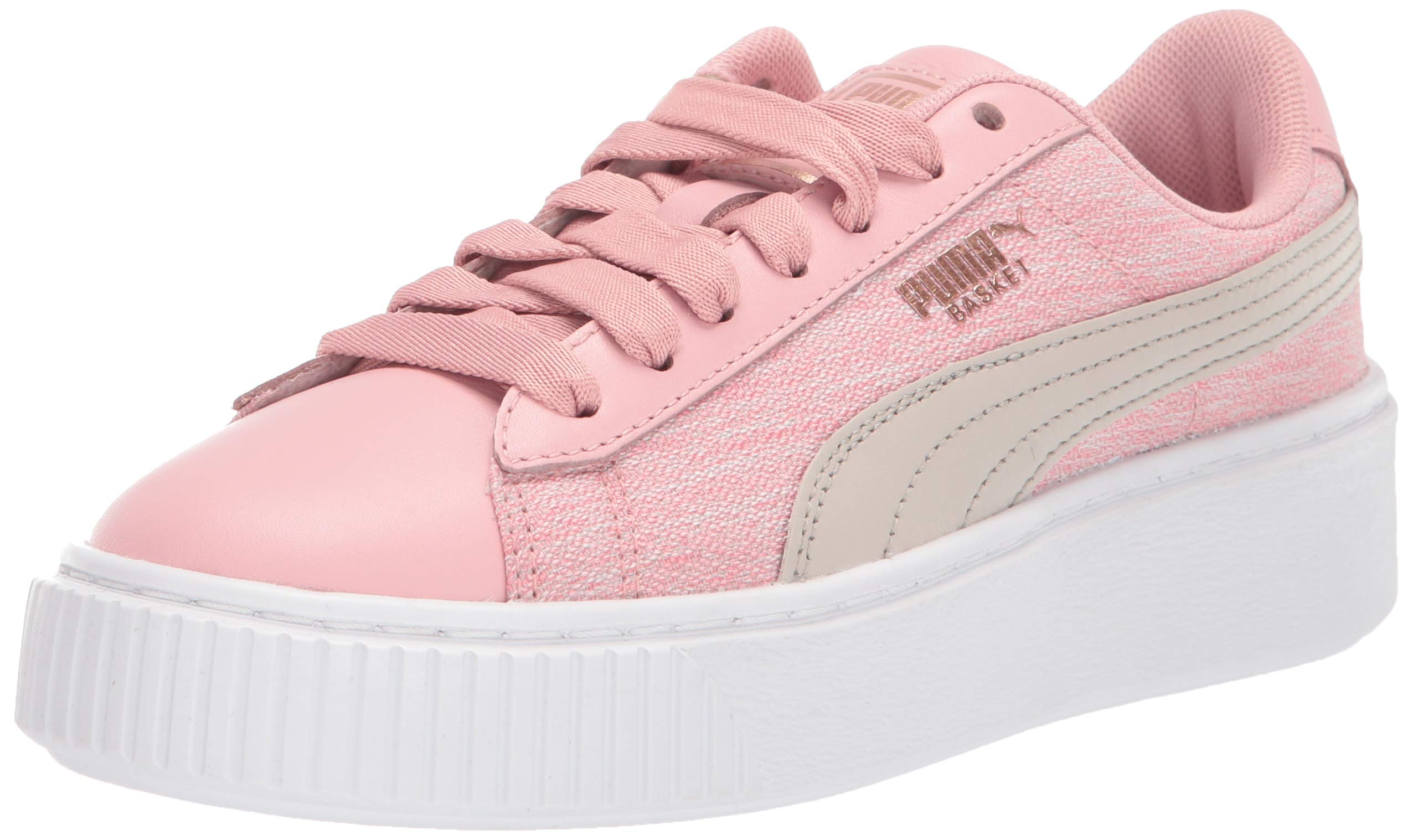 puma platform woven rose sneakers