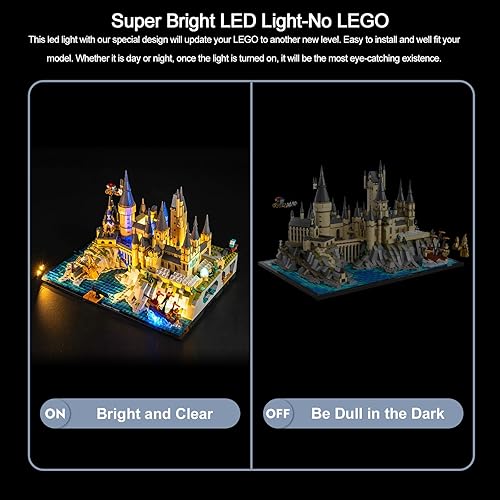 Miniatura 5 de BrickBling Kit de iluminación LED para Lego Castle and Grounds Building Set, compatible con Lego 76419-Lights solamente, sin modelo
