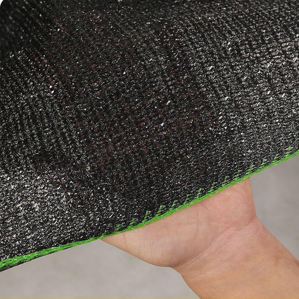 90% Malla Sombreo Negro Malla de ocultación Protección Rayos UV 40% Red de protección Solar PE para Planta Invernadero Exteriores Pérgola Piscina Engrosamiento de cifrad(90% Shade,4x15m)