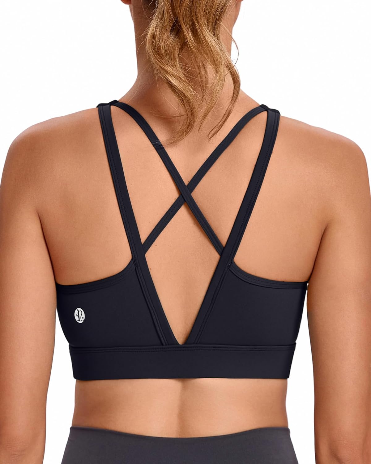 RUNNING GIRL High Impact Sports Bras for Women, High Support Running Sports Bra Moulded Cup Strappy Sports Bras