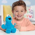 Sesame Street Friends 8-inch Cookie Monster Sustainable Plush Stuffed Animal