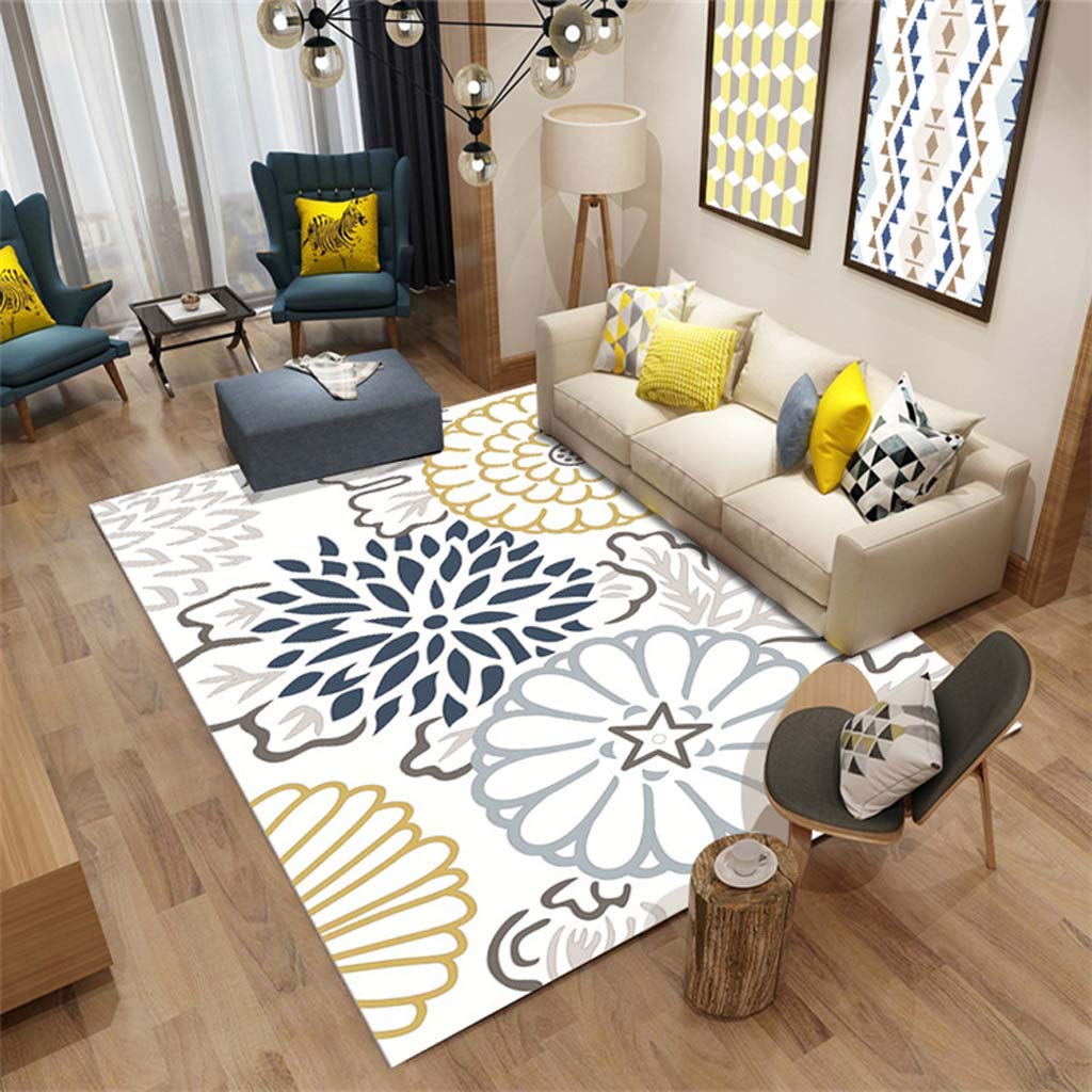 Tapis velours de cristal impression 3D pour salon et bureau, grand format 180x280cm