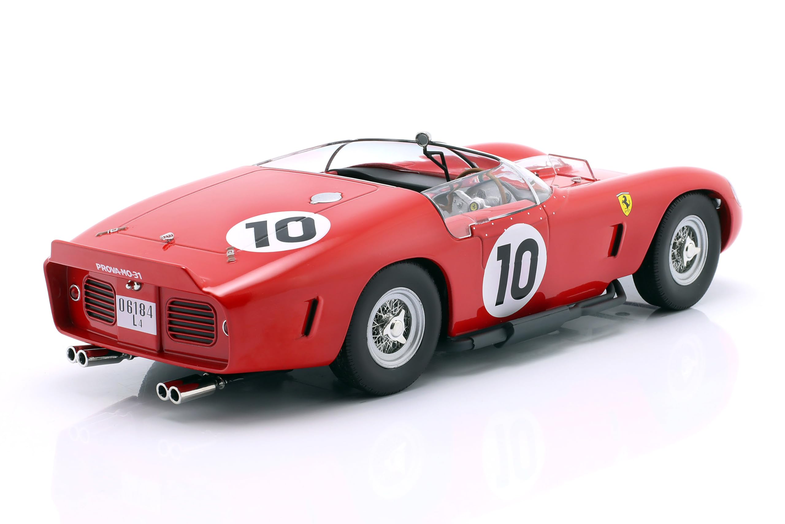 Auto in Miniatura Compatibile con Ferrari 250 TR61#10 Vincitrice 24h Le Mans 1961 Gendebien, Hill Scala 1/18 IXO WERK83 18046001