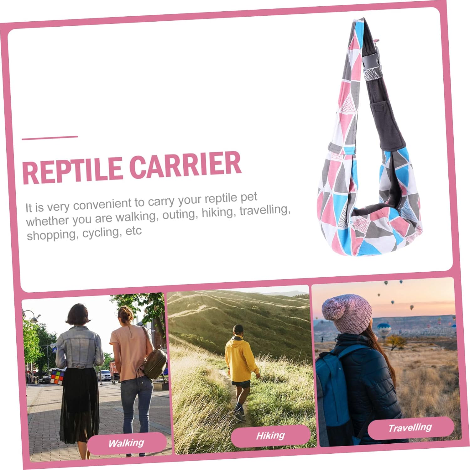 Garneck Breathable Comfortable Wear-Resistant Reptile Carrier Strap Pet Supplies