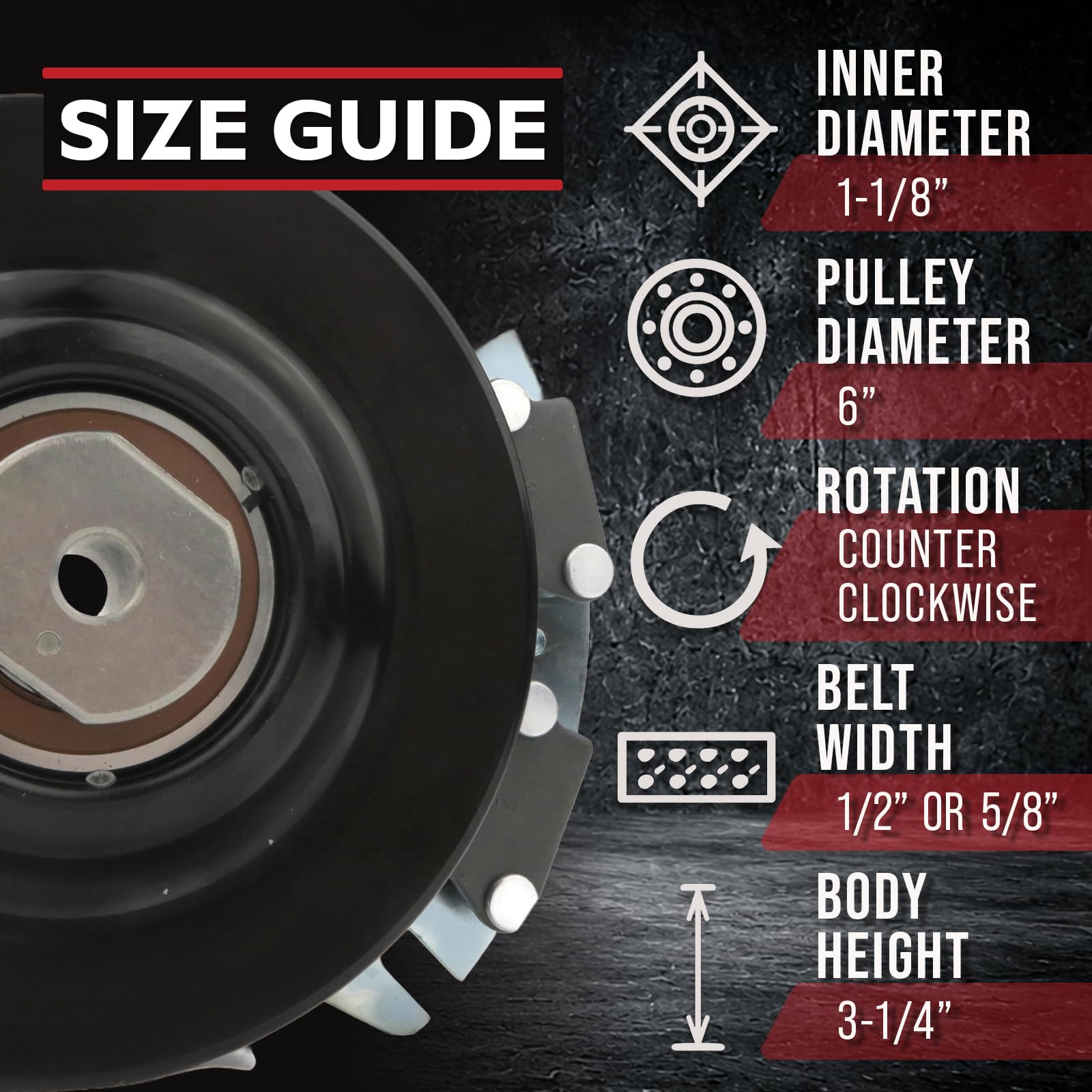 The ROP Shop Frizione elettrica per motore Bush Hog M2355, M2361, M2555, M2561, M2673, M2555K