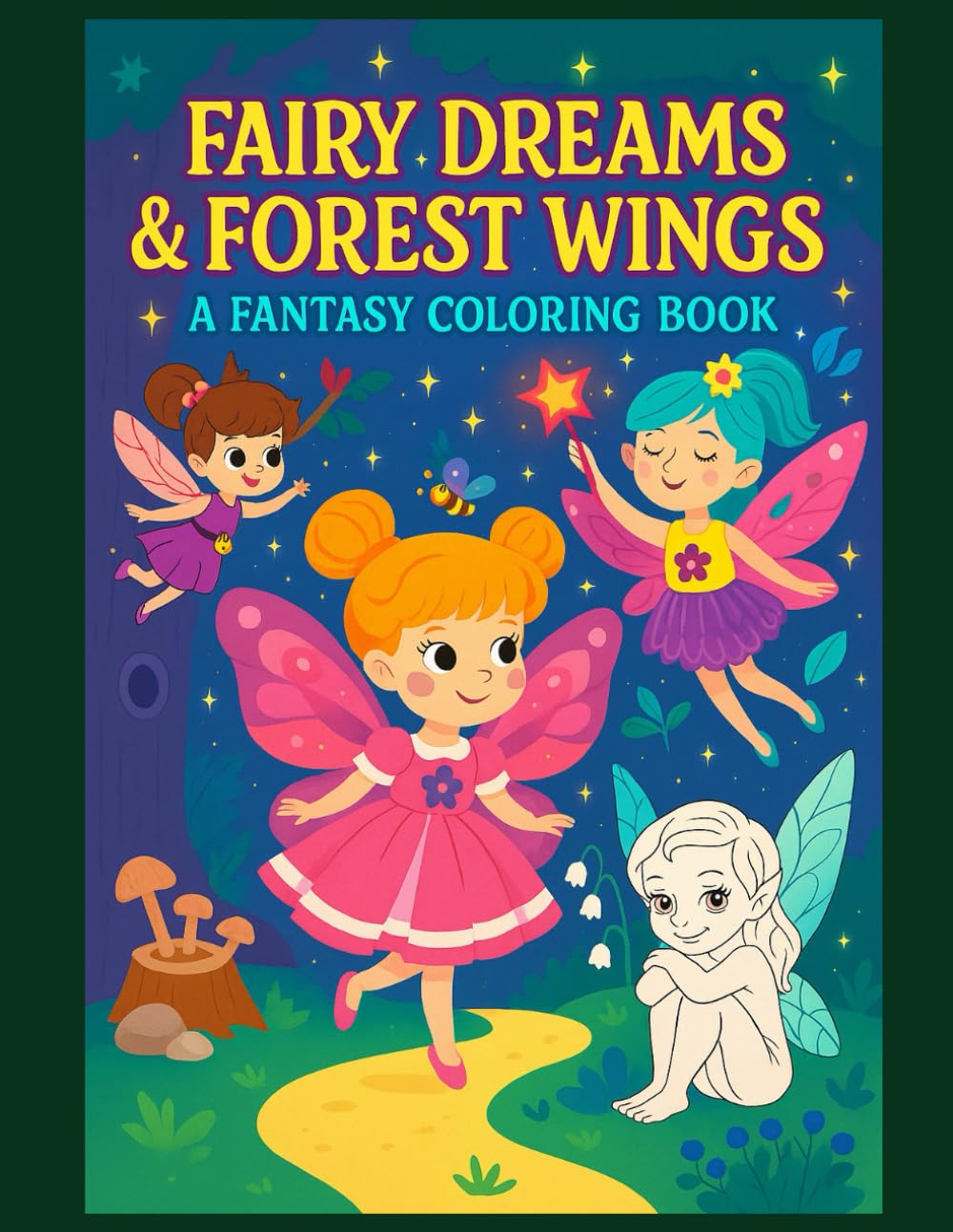 Fairy Dreams & Forest Wings: A Fantasy Coloring Book