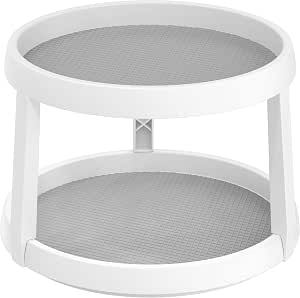 SimpleHouseware 2 Tier Turntable Lazy Susan Multifunctional Organizer ...