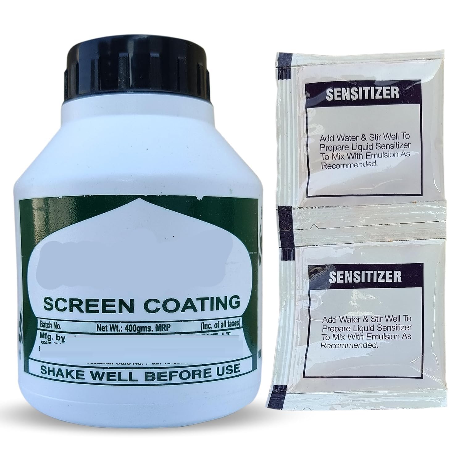 Screen Coating Emulsion (400g) with 2 Sensitizer Pouch for Screen Printing Frame,Paper-image-42