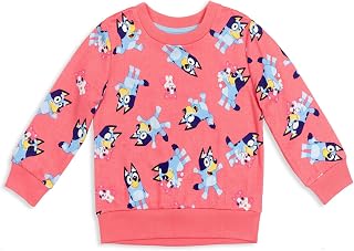 Bluey Girls' Loungewear Sweatshirt Toddler to Big Kid