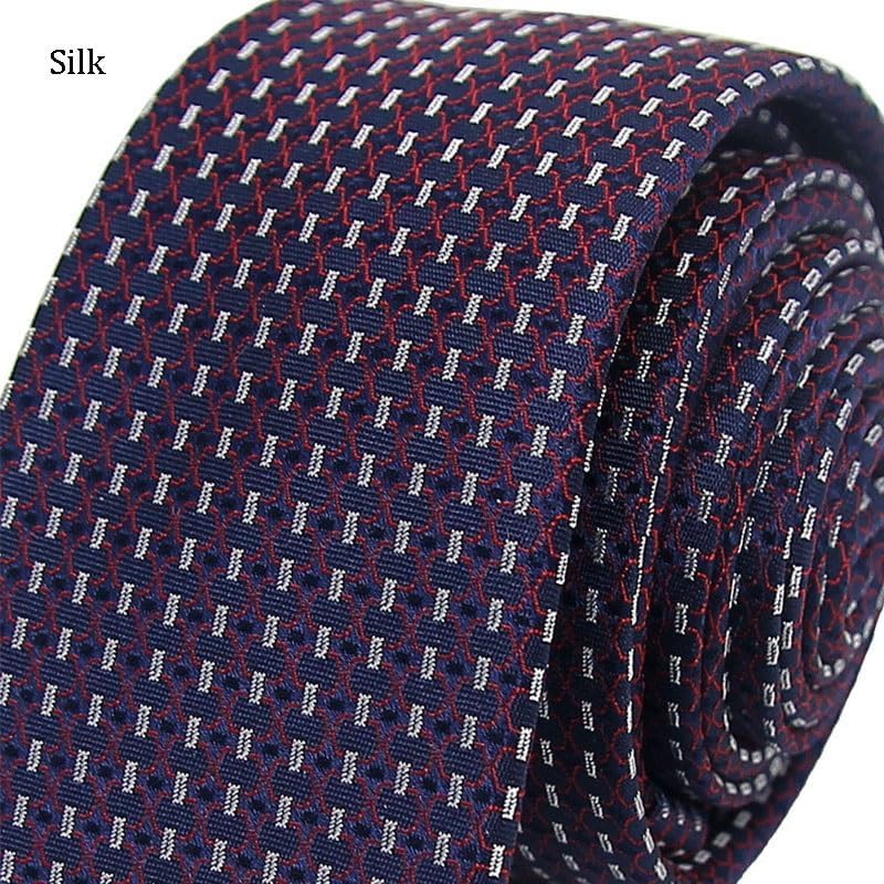 Men Business Formal Hand-tied Tie Striped 3.1in