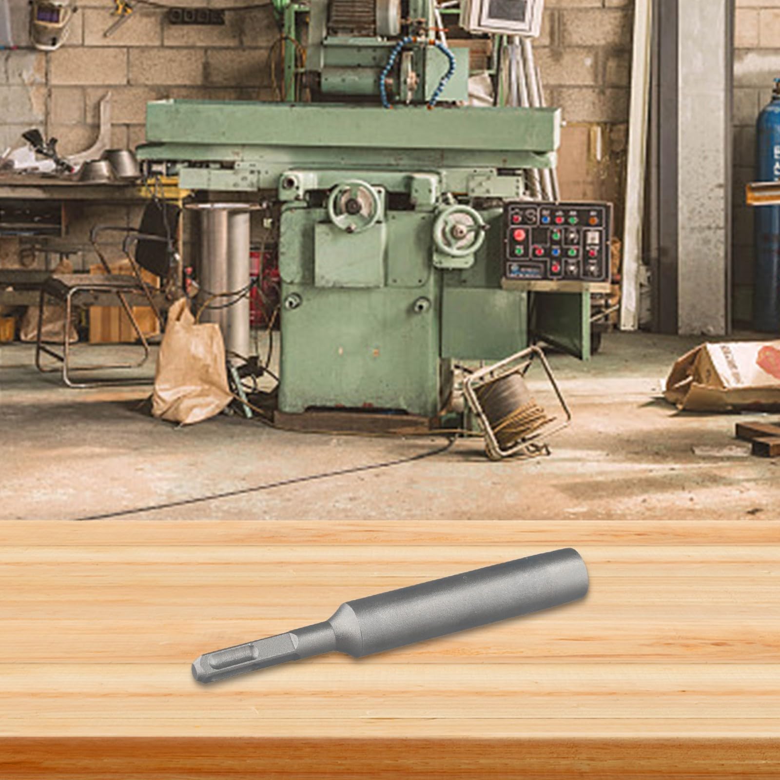 Para SDS-Plus Compatible Ground Rod Driver Tool para Rotary y Eléctrico Para Martillos Se adapta a M8 M10 M13 M15 M20 Varillas Forjadas Cromo Vanadio ()