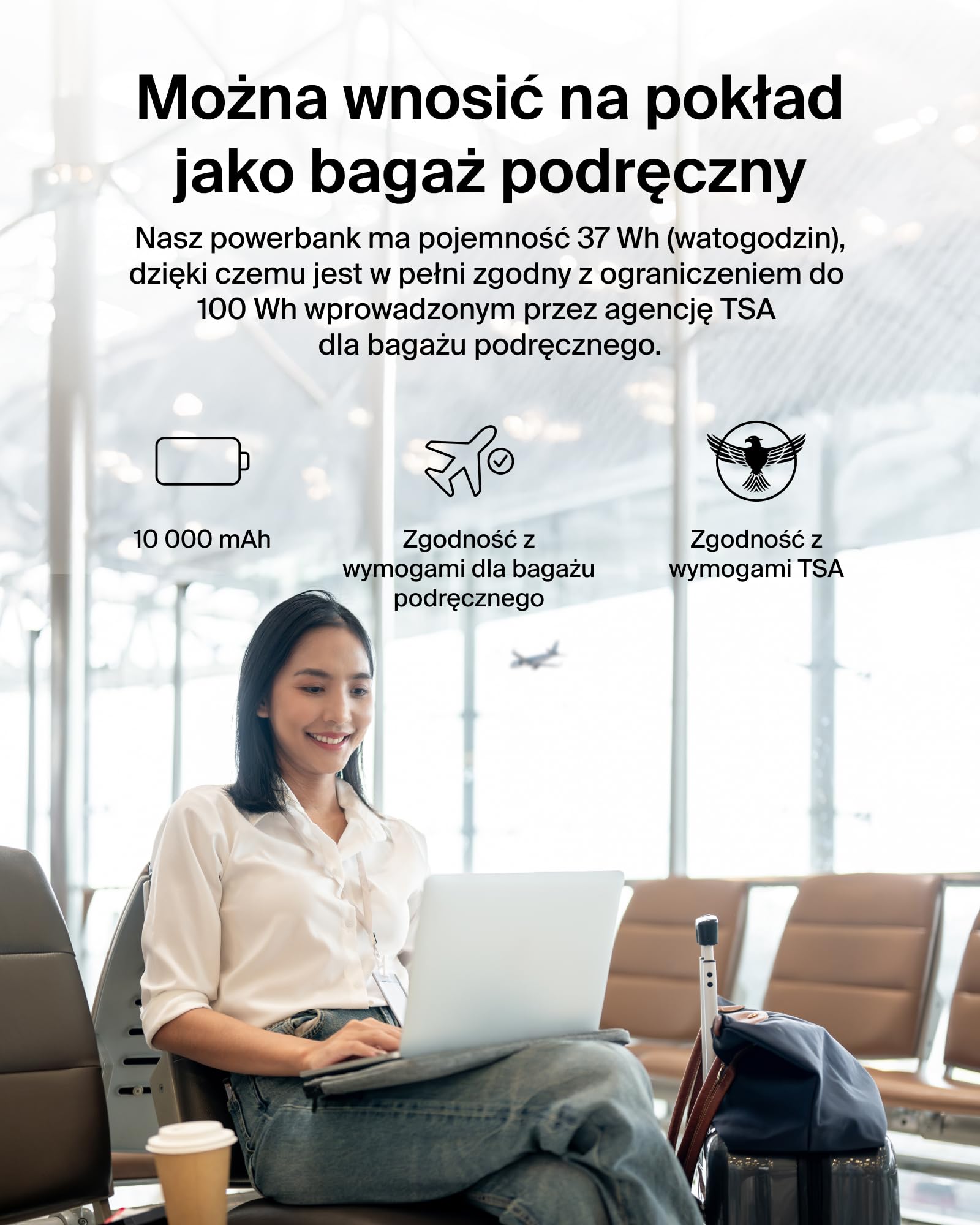 Belkin Power Bank 10000 mAh, Przenośna ładowarka z 2 portami USB-C, cyfrowy wyświetlacz, ładowanie urządzeń iPhone serii 16 i 15, Samsung Galaxy S25, S24, Pixel 9, iPad z mocą 20 W – Czarna