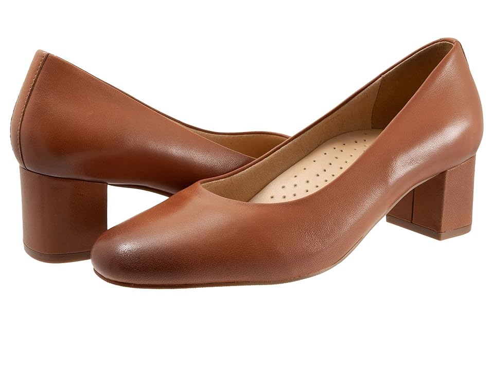 Trotters Daria (Luggage) High Heels INTERNATIONAL SHIPPING