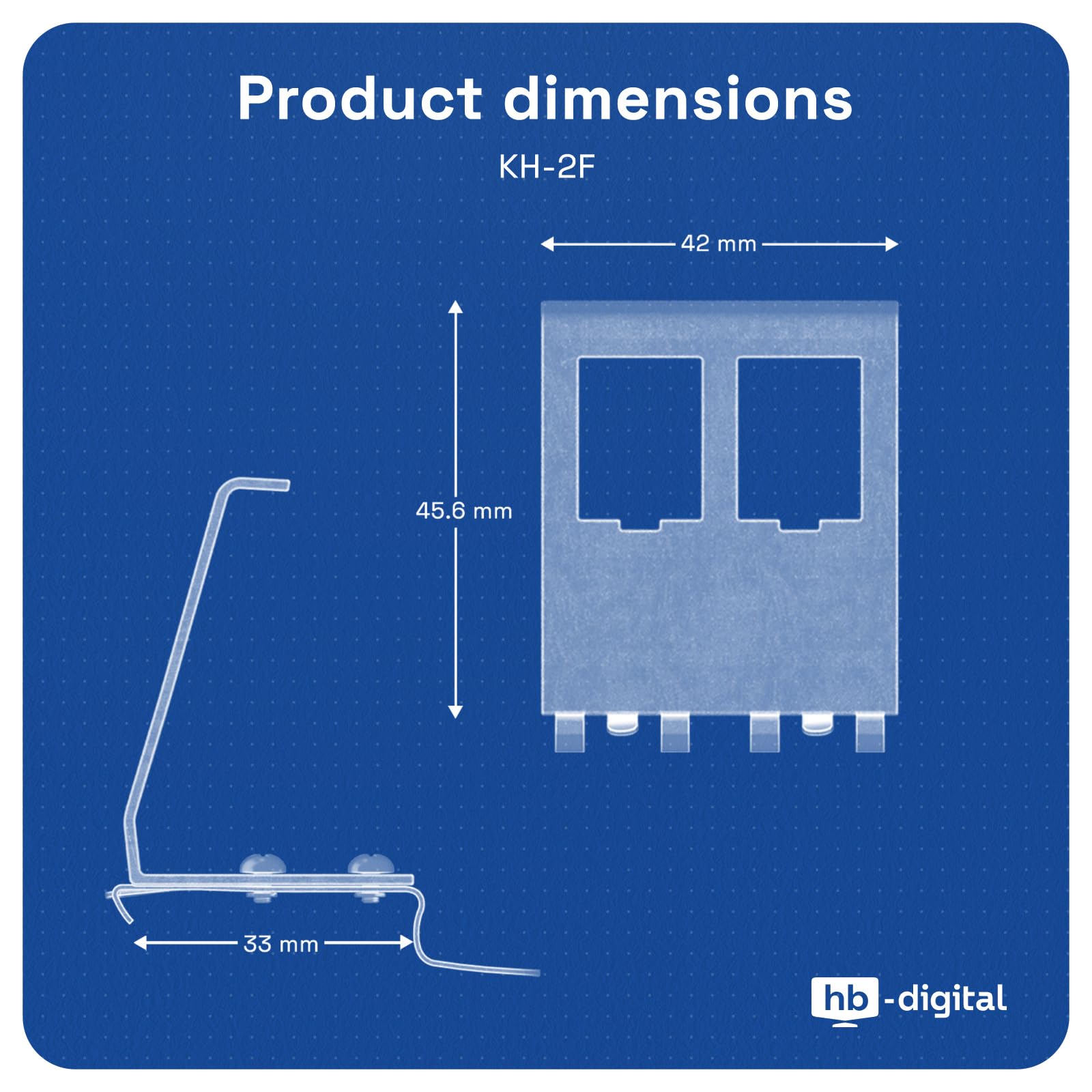 hb-digital Juego de 16 módulos Keystone CAT.6a RJ45 + 8 adaptadores de riel de metal Keystone para riel de sombrero, 35 mm, estándar | RJ45 Jack apantallado de acero inoxidable LSA, montaje Ethernet
