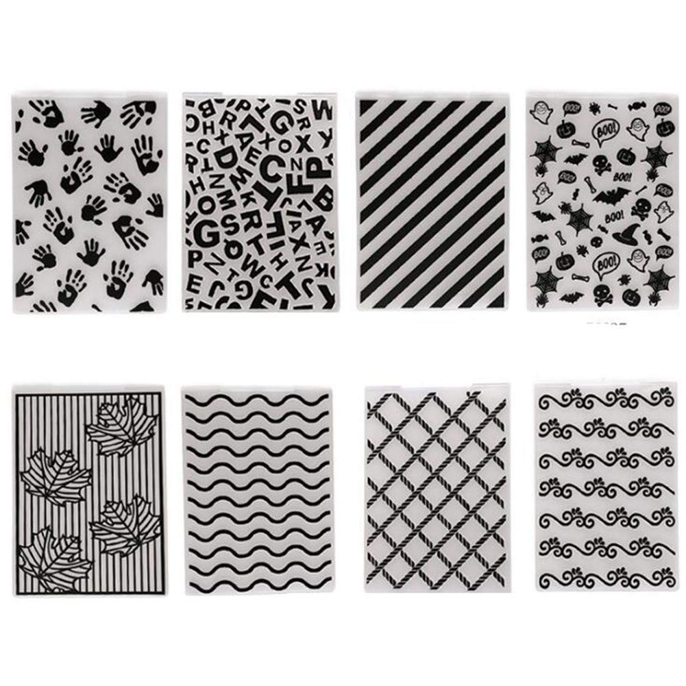 Lot De 10 Modèles En Plastique Pour Fabrication De Cartes En Papier