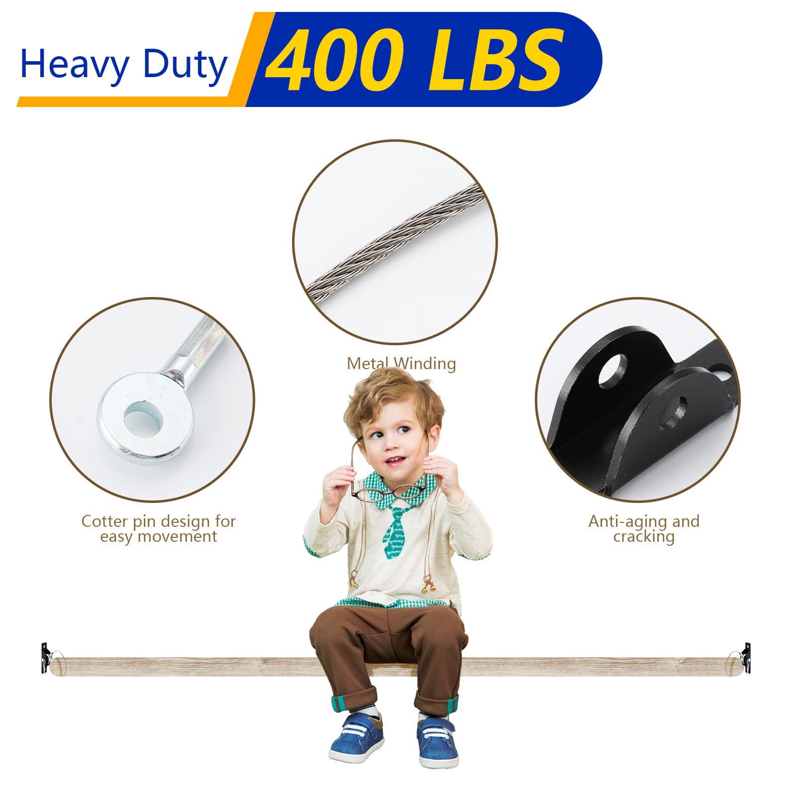Kit de anclajes antivuelco para muebles (paquete de 6) – Correas de muebles a prueba de bebés, gabinete seguro de 400 libras para evitar caídas, anclaje de pared para evitar la seguridad de los niños