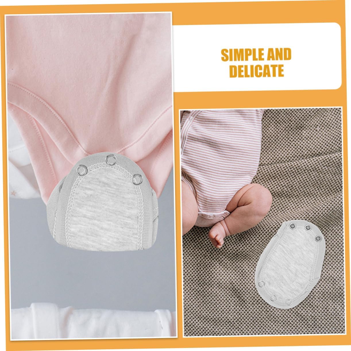 UTHCLO Bodysuit Snap Extenders for Jumpsuits Soft Crotch Extension for Comfort Double Design for - Image 6