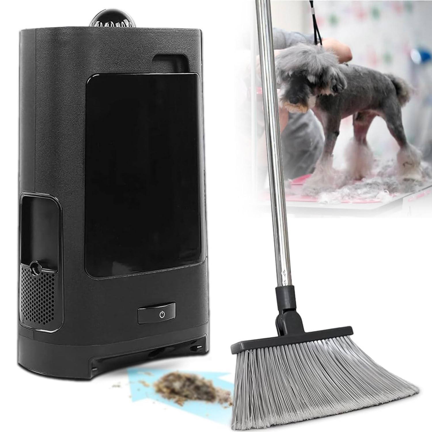 RENJJPBO Pet Touchless Vacuum Automatic Dustpan - Ultra Fast & Powerful - Great for Sweeping Cat Dog Pet Hair Food Dirt Kitchen,Corded Canister Vacuum