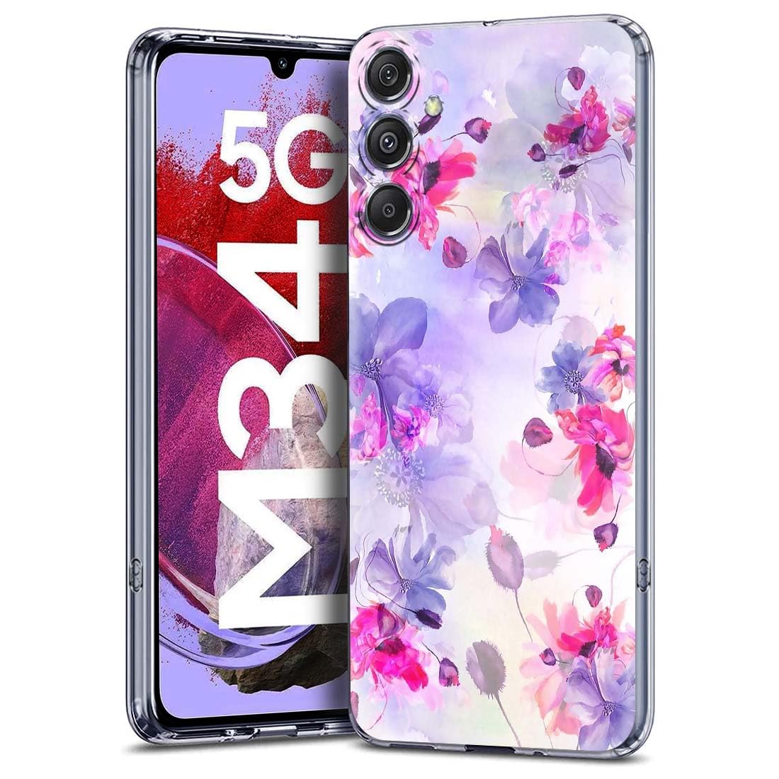 Fashionury Silicone Designer Case for Samsung Galaxy M34 5G/F34 5G Back Cover for Samsung Galaxy M34 5G/F34 5G Printed Back Cover D2054,Multi Coloured (B0CBX2DGQ5) Amazon Price History, Amazon Price Tracker