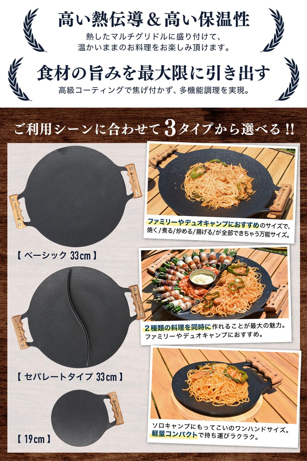 Amazon.co.jp: JIKABI JAPAN マルチグリドル キャンプ アウトドア 鉄板
