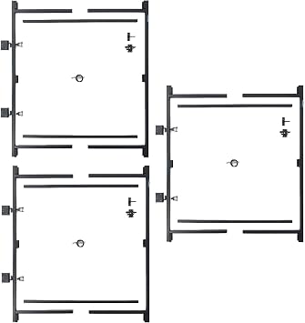 Adjust-A-Gate Steel Frame Gate Kit 2 Pack & Adjust-A-Gate Steel Frame Gate Kit