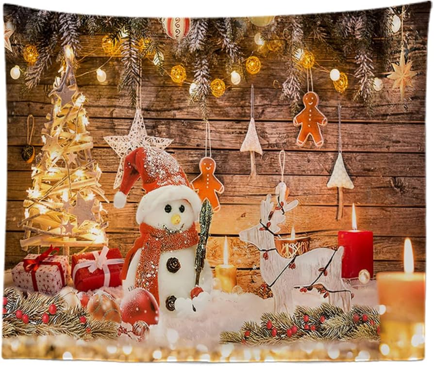 Amazon.co.jp: [KMBIGNK] クリスマス飾り タペストリー カラー 壁掛け