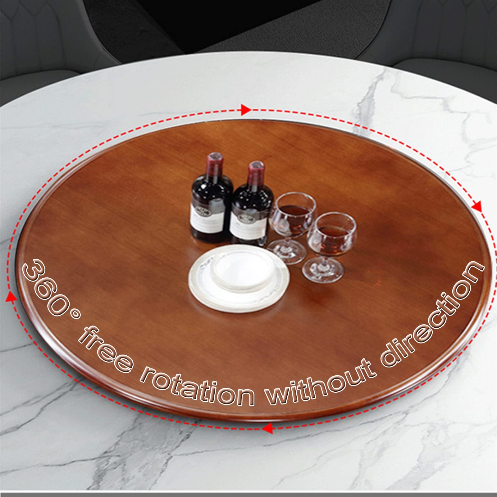 Vassoio Girevole 360° In ABS – Per Tavolo Da Pranzo, 1945g, Carico Pesante, Con Base Adesiva, Multifunzione