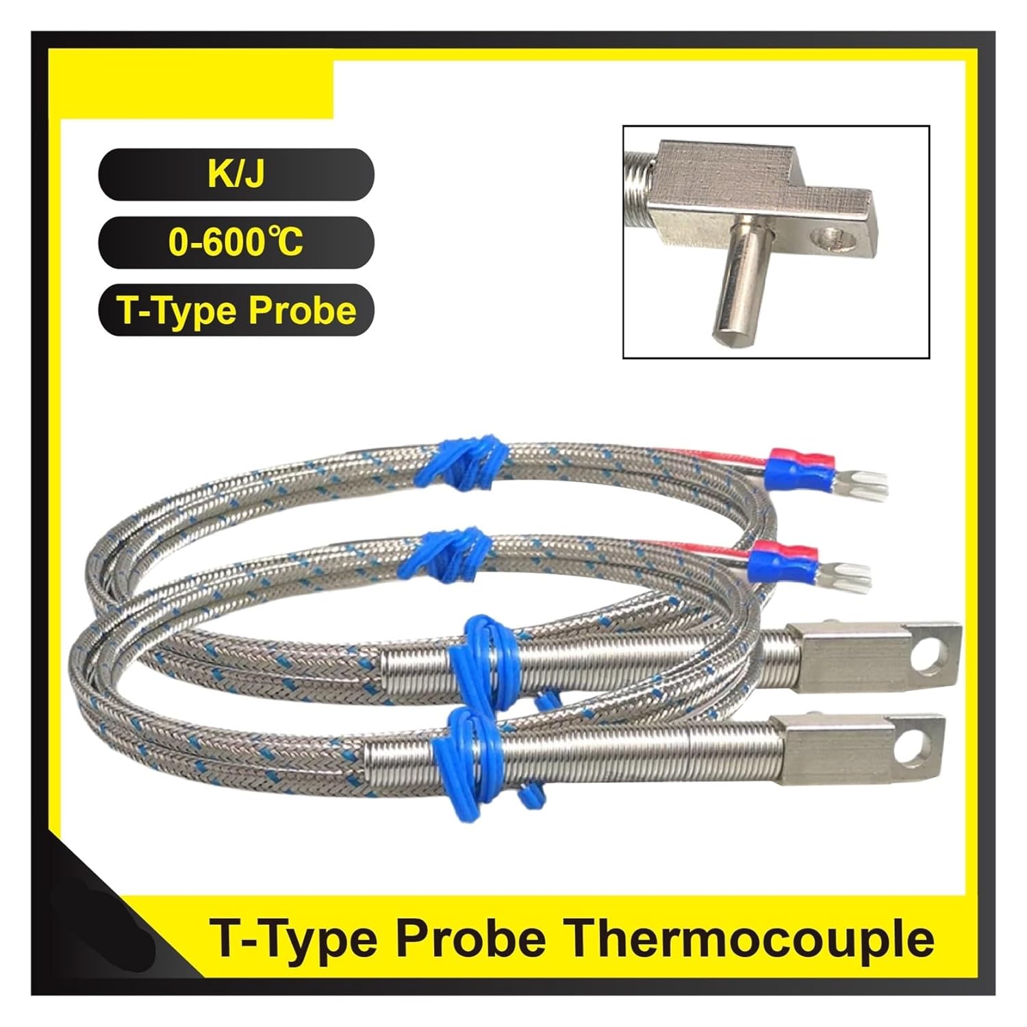 Wrnt-Rld-T J Type K Type Thermocouple Sensor Hot Runner T Shape Button Probe for Injection Mold Manifold Temperature Measurement