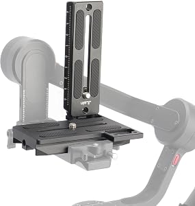FocusFoto L Bracket Vertical Horizontal Switching Camera Quick Release Plate for ZHIYUN Crane 2/3 LAB, Weebill-S/3/2 and for DJI Ronin RSC2 RS2 Gimbal Stabilizer, for Manfrotto 501PL Arca-Swiss Tripod