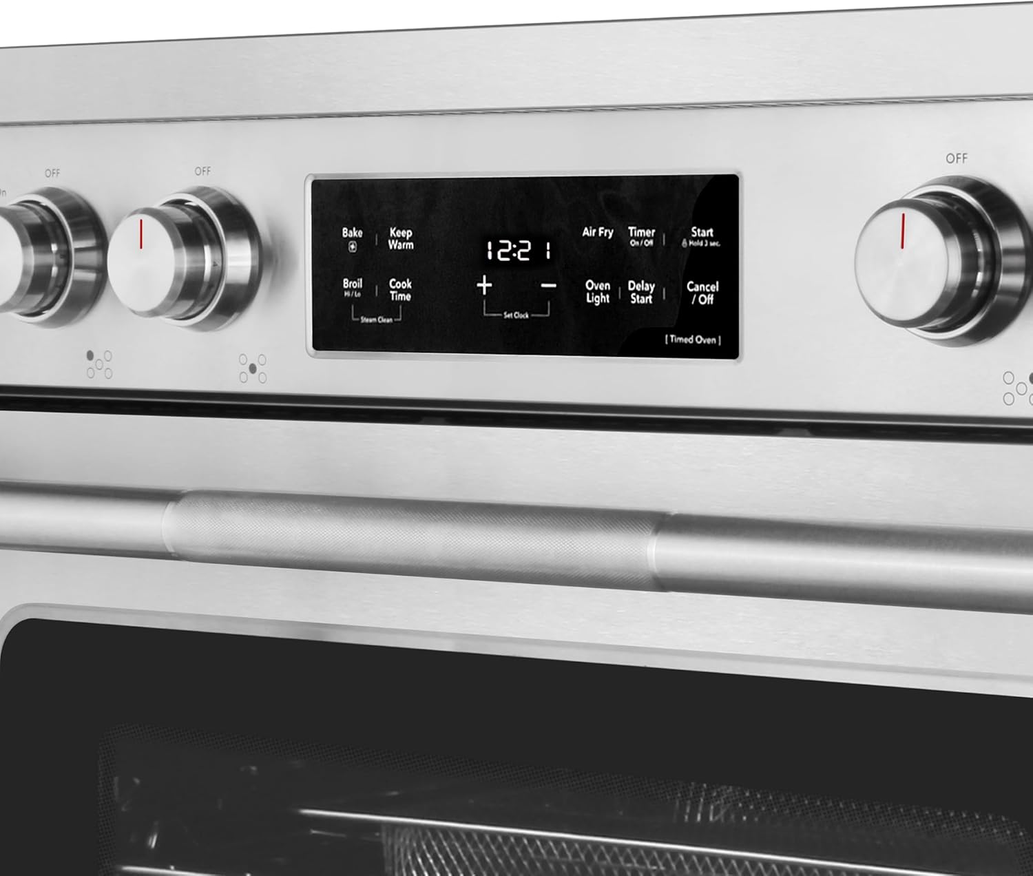 COSMO COS-RES365SS 36 in. Stellar Collection 5.8 cu. ft. Electric Range, 5 Burner Ceramic Glass Cooktop, Convection Oven, Stainless Steel