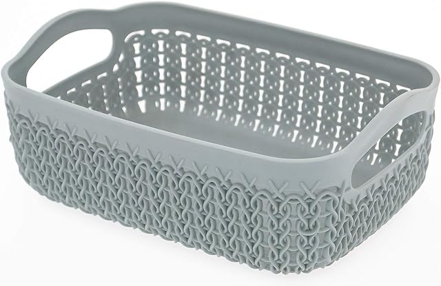 Curver Knit Effect Storage Tray Small - Blue
