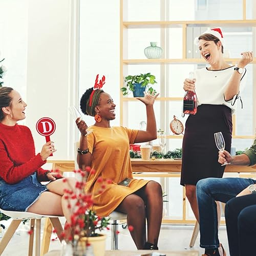 Miniatura 4 de NUOBESTY 4 unids Respuesta paleta de borrado en seco marcador de espuma marcador de votación ABCD tablero de paletas individuales borrables tablas