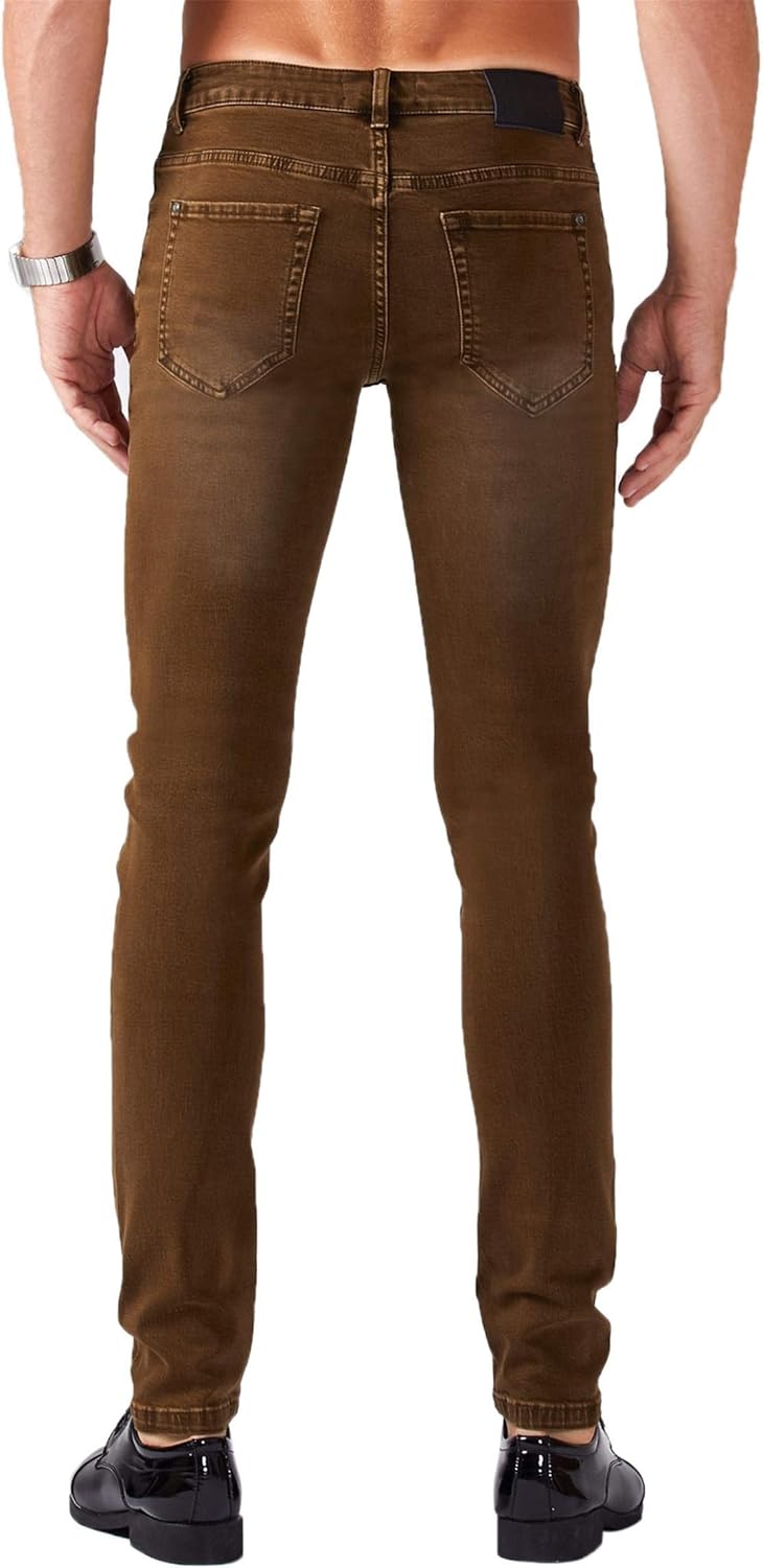 ZLZ Jeans Pants Slim Fit, Younger-Looking Fashionable Colorful Comfy Stretch Jeans Pants for Men, Skinny Jeans Stretch Fit … - Image 5