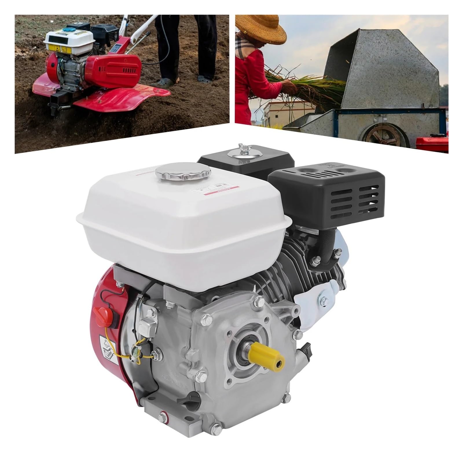 Moteur À Essence 4 Temps 7,5 CV,1 KW Debout De Kart Monocylindre 3,6 L Portable Puissance éLevéE