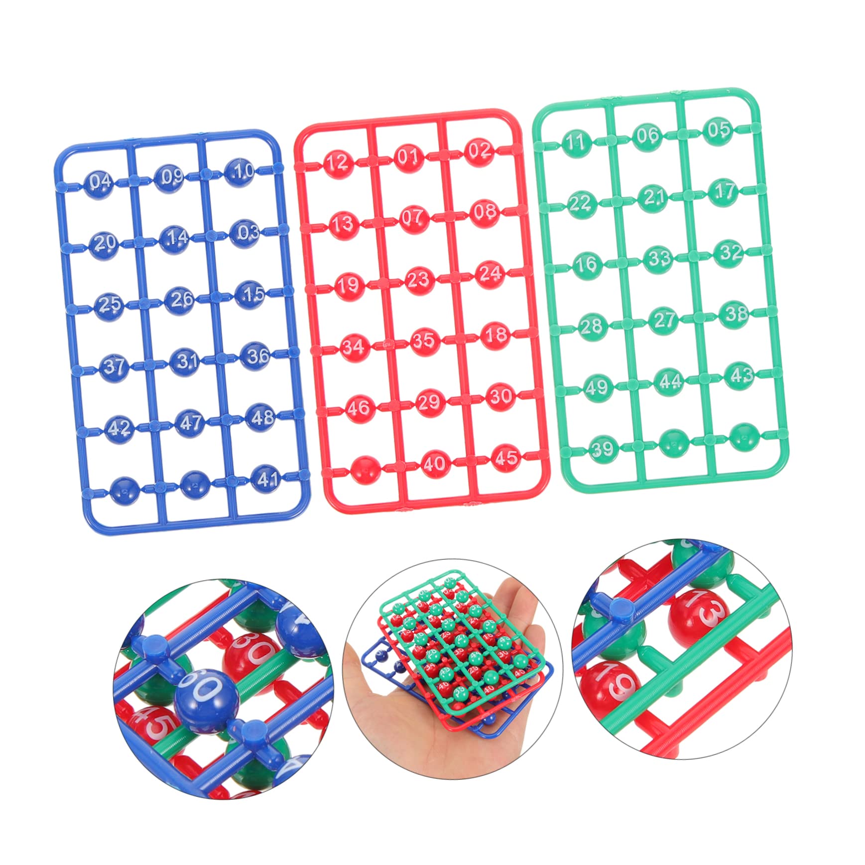 SUPVOX Game Balls 49 Pack Small Bingo Balls Numbered Ideal for Entertaining Gaming and Events