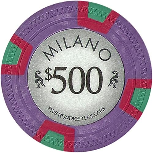 Miniatura 7 de Milano Poker Chips by Claysmith Gaming. Casino Quality Clay Poker Chips in Sets of 25