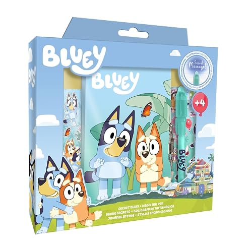Kids Licensing - Diario con Bolígrafo Mágico Bluey