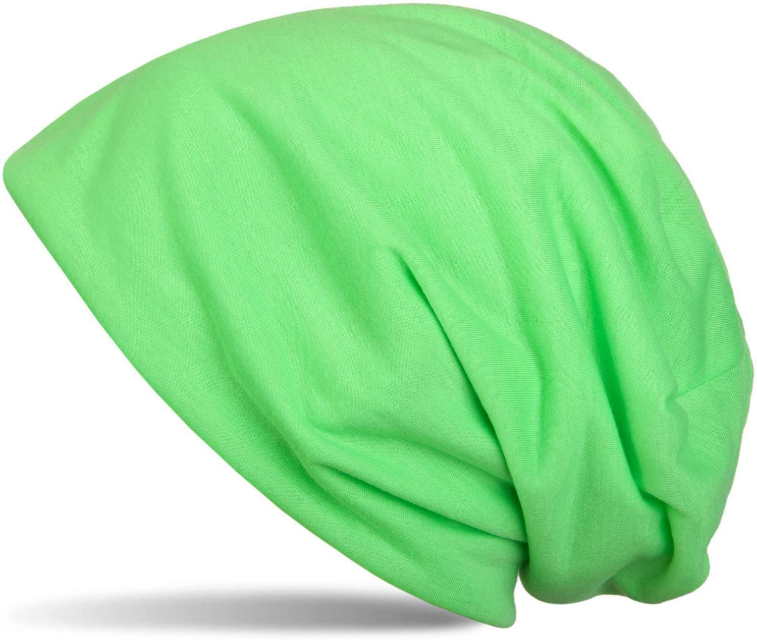 Stylebreaker Women's Neon Green Classic Beanie Hat, Summer, Light, Unisex 04024018, Colour: