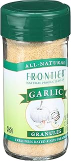 Frontier Co-op Garlic Granules, 2.7 Ounce Bottle, Aromatic and Flavorful Kosher Garlic, Great For Savory Dishes