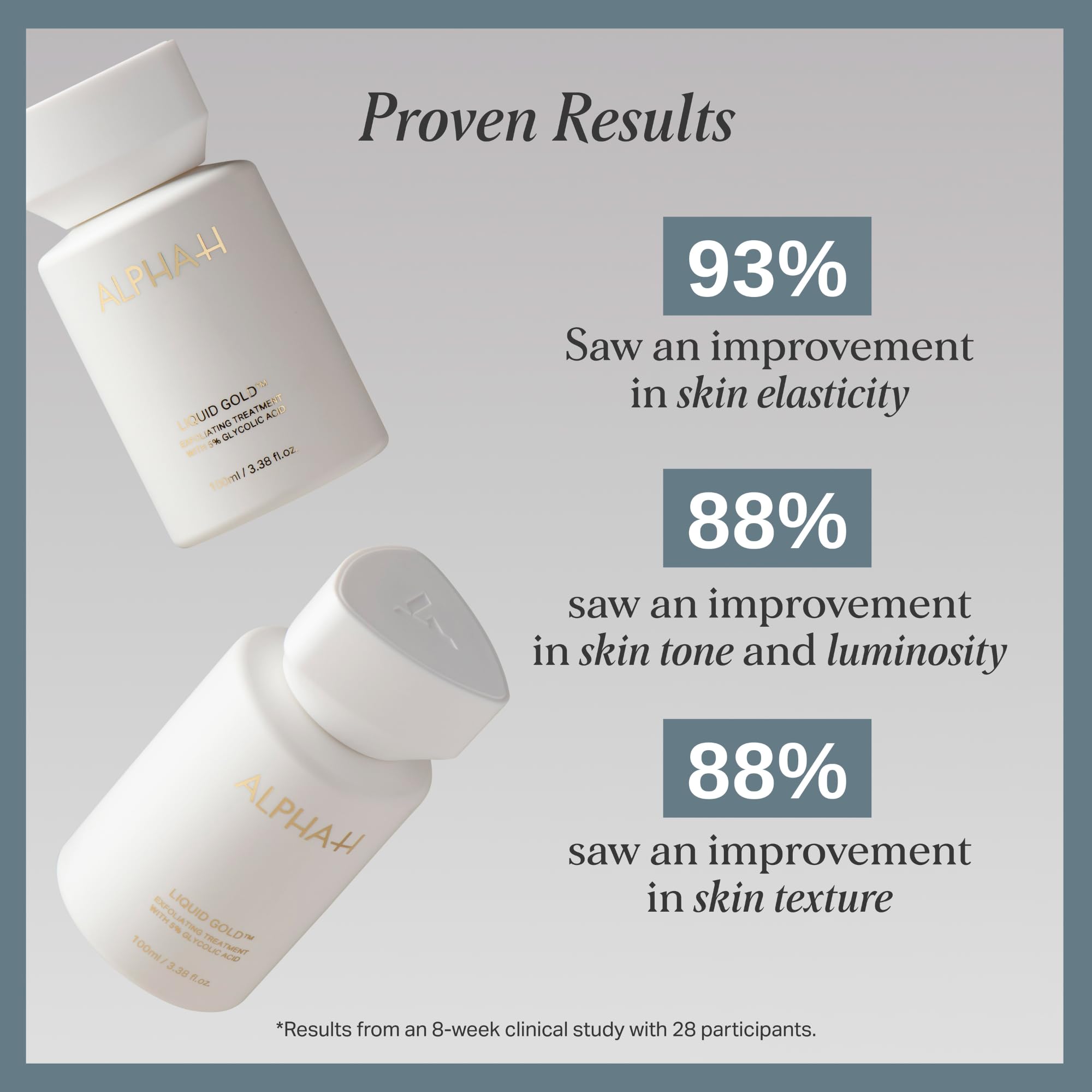 Alpha-H Liquid Gold Exfoliating Treatment 5% Glycolic Acid 100ml - Brighten, Even Tone, Smooth Texture, Reduce Appearance of Fine Lines - At-Home Skin Renewal for All Skin Types