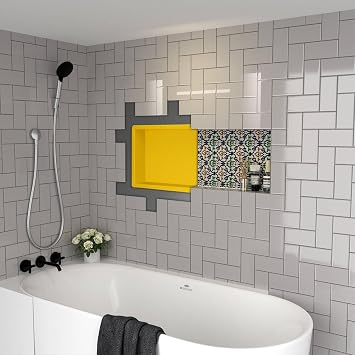 Uni-Green Extra Large Shower Niche 16"X40"Inside 38" x 14" in Waterproof - Ready Tile Shower Niche Shelf and Easy Installation for Bathroom Niche Storage - Long Niche Wall Insert
