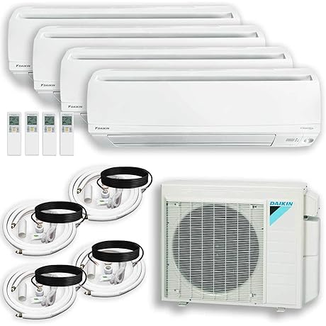 4-Zone Ductless Mini-Split Air Conditioner and Heat Pump System with Maxwell Installation Kit